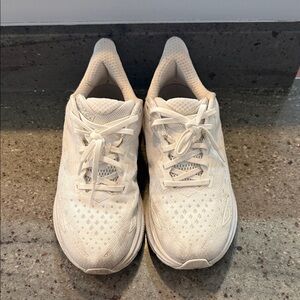 Hoka White Running Shoes